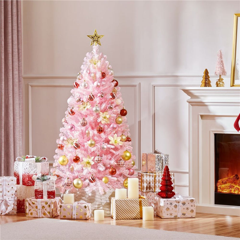 Yaheetech 4.5FT Pre-lit Artificial Christmas Tree