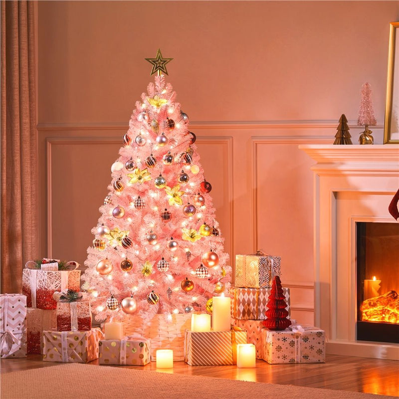 Yaheetech 4.5FT Pre-lit Artificial Christmas Tree