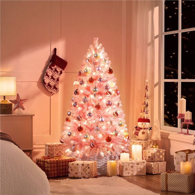 Yaheetech 4.5FT Pre-lit Artificial Christmas Tree