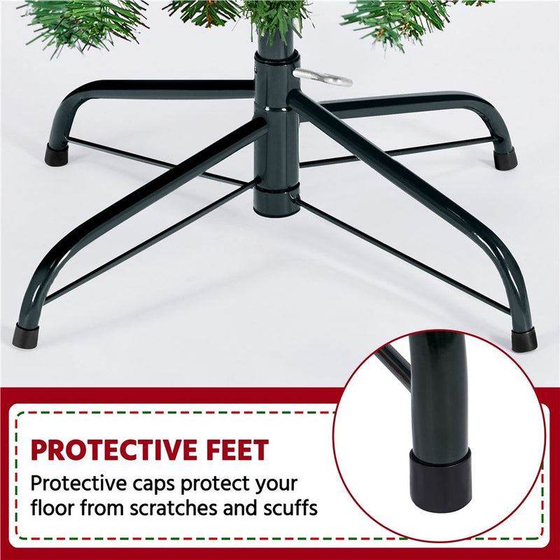 Yaheetech 7.5ft Pre-lit Frosted Artificial Christmas Tree