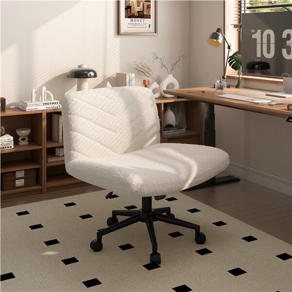 Yaheetech Wide Criss Cross Chair with Wheels