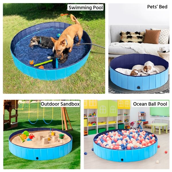 folding dog pool