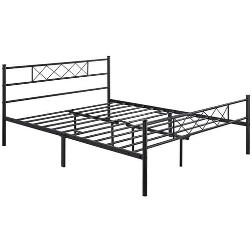 queen size bed frame metal