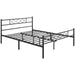 queen size bed frame metal