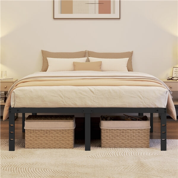 steel bed frame headboard