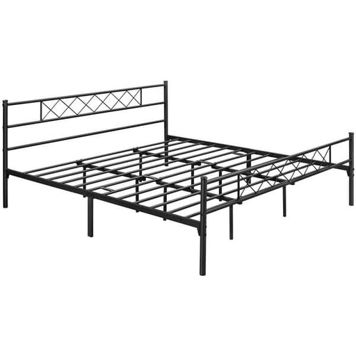 metal frame king size bed frame