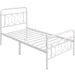 king size bed iron frame