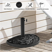 umbrella stand half round
