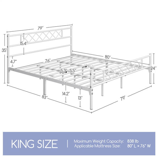 heavy duty bed frames queen