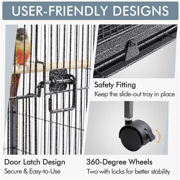 Yaheetech 40 Inch Wrought Iron Bird Cage