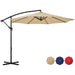 11 ft cantilever umbrella with solar lights