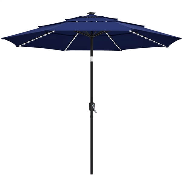 solar led patio umbrella