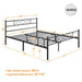 metal frame twin bed frame