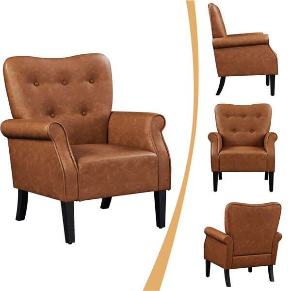 black modern armchair