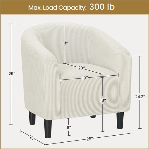white velvet arm chair
