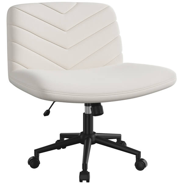 Yaheetech Wide Criss Cross Chair with Wheels