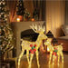 led reindeer family outdoor