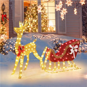 outdoor deer christmas decorations