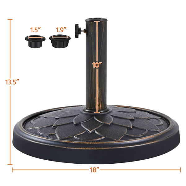umbrella stand and base
