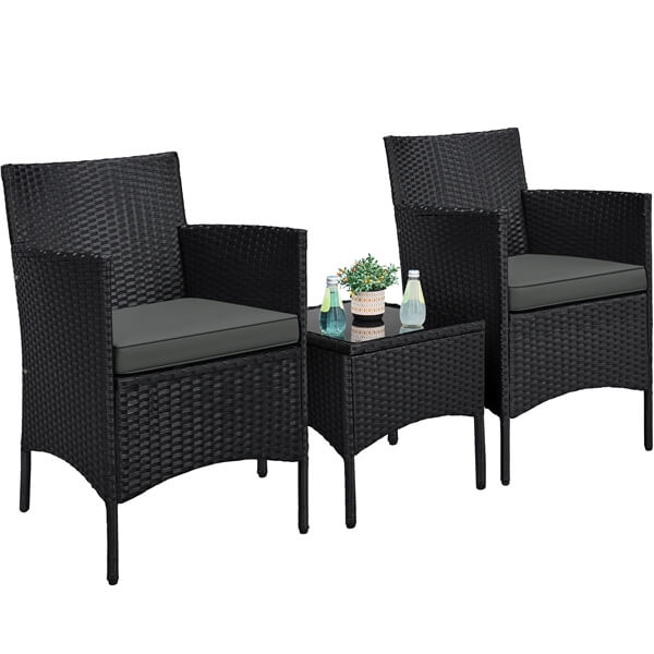 Yaheetech 3 Pieces Patio Porch Furniture Sets
