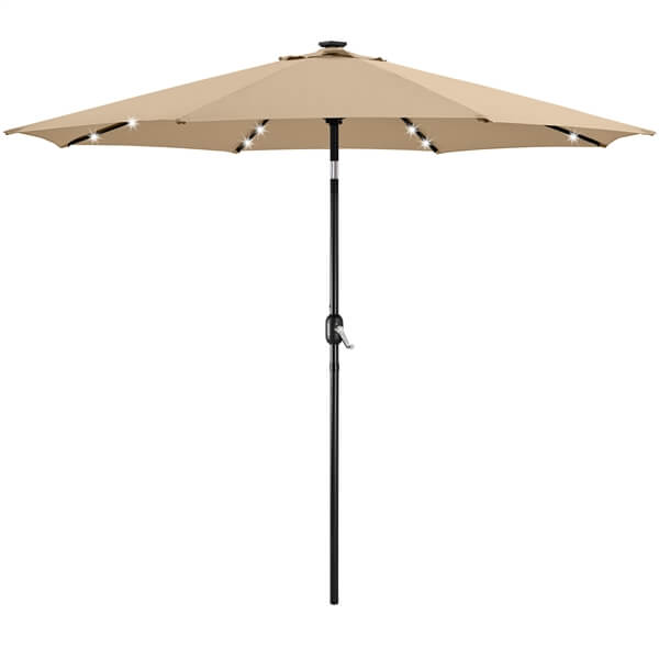 solar powered led patio umbrella