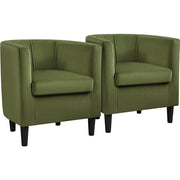 velvet accent chair green
