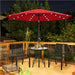 11 foot patio umbrella with solar lights