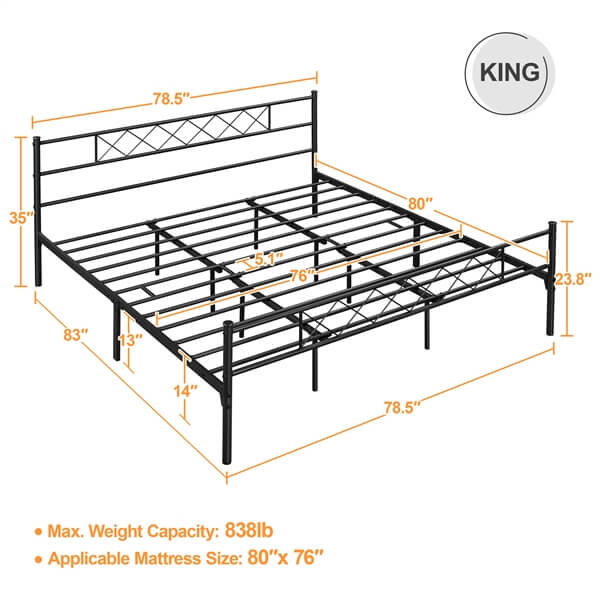 metal frame twin bed