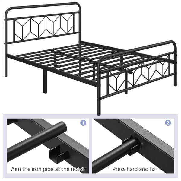 metal king bedframe