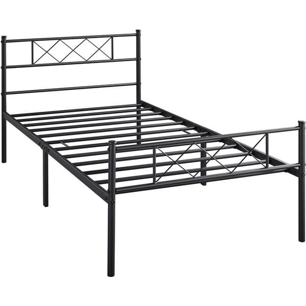 queen metal platform bed frame