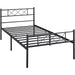 queen metal platform bed frame