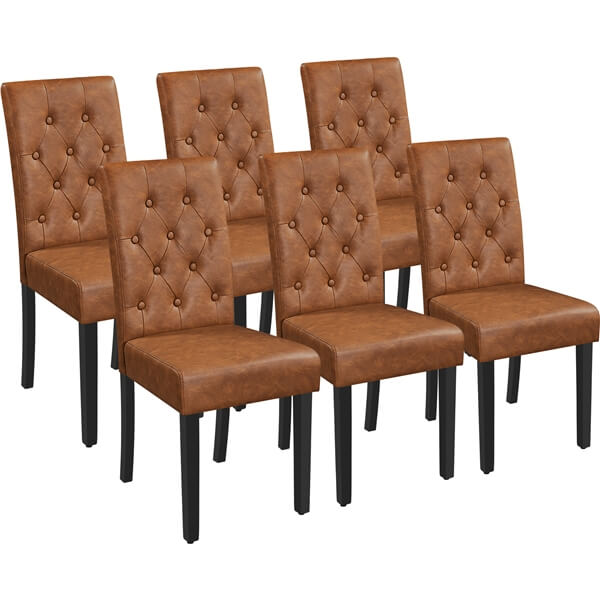Yaheetech Modern Tufted Kitchen Chairs for Dining Room Living Room