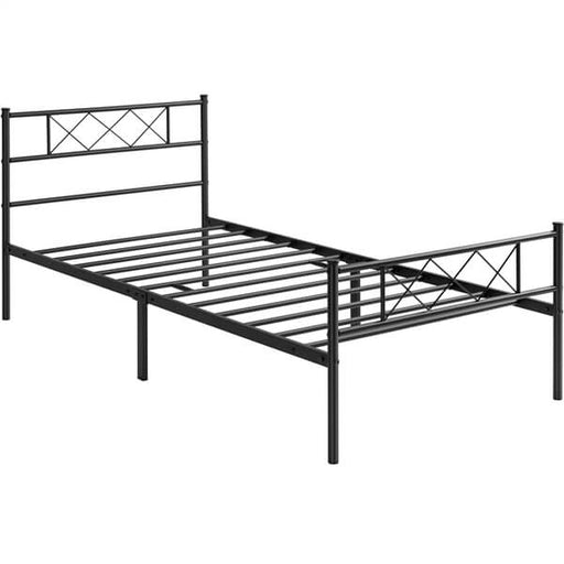 queen metal bed frame with headboard