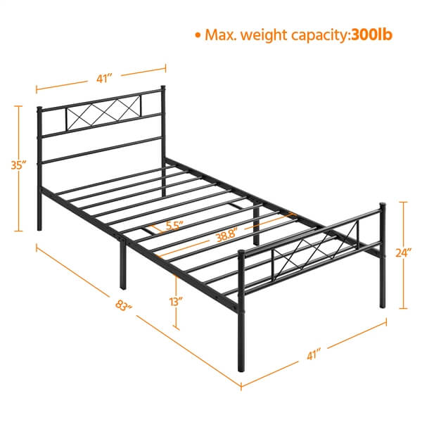 king size metal beds