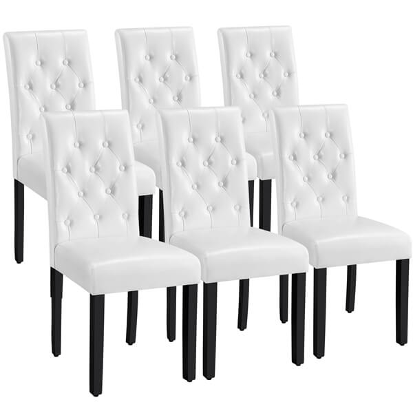 white dining chairs