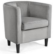 velvet barrel chair