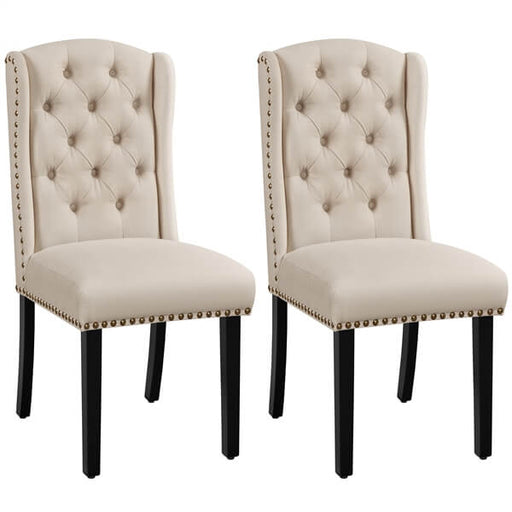 fabric dining chairs set of 2