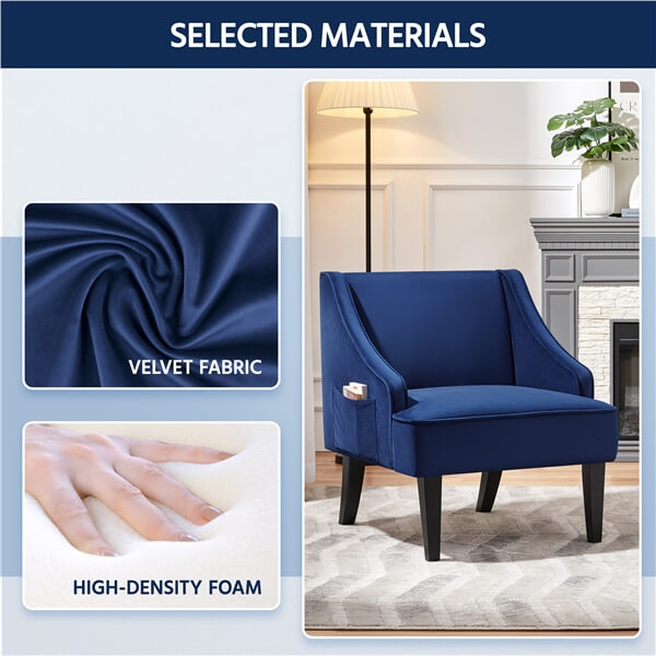 gray striped accent chair