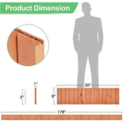 horizontal fence front yard