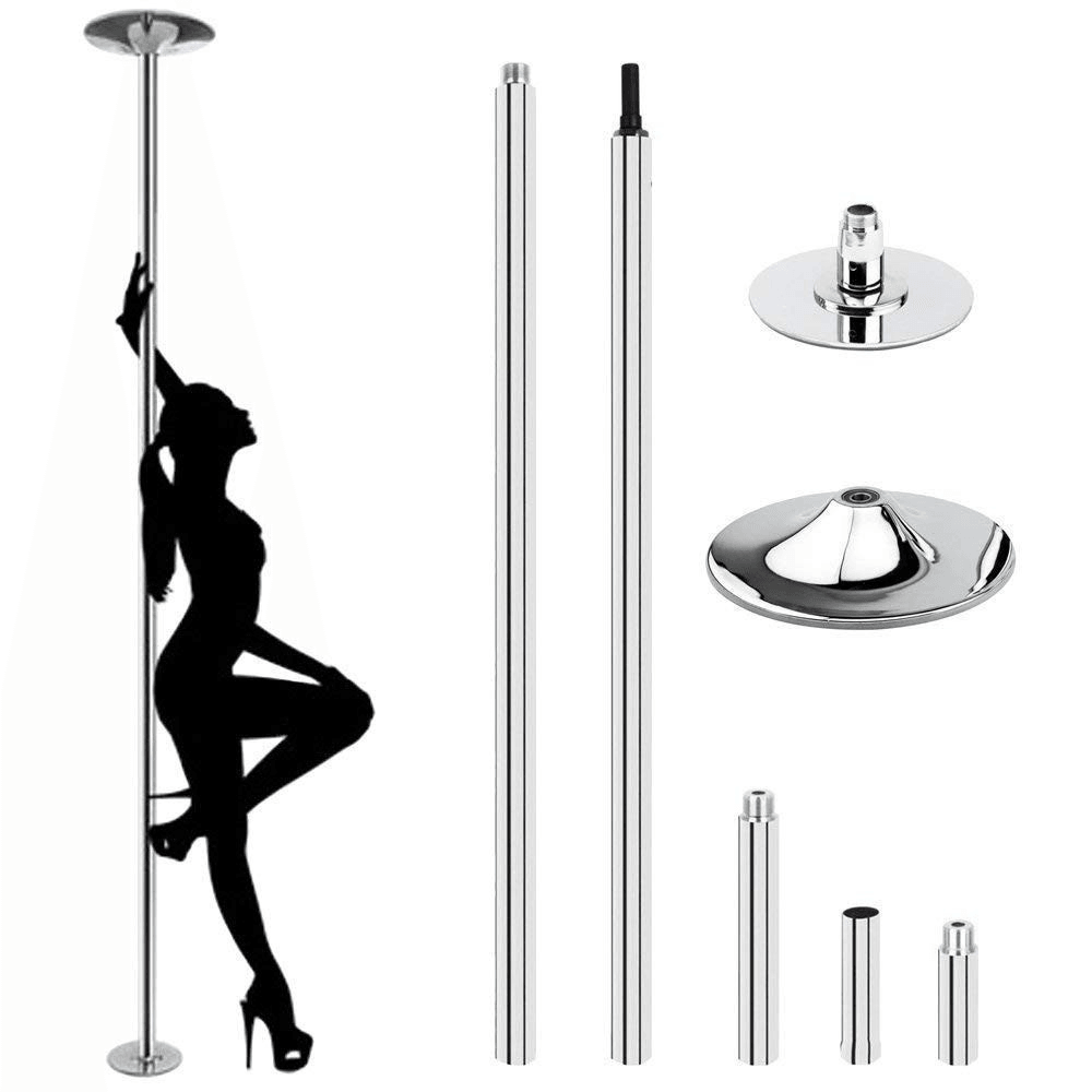 Spinning & Static Removable Height Adjustable Dancing Pole Fitness Studio  45mm 