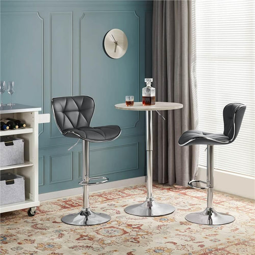 Yaheetech PU Leather Swivel Bar Chairs