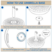 20’’ Patio Umbrella Base