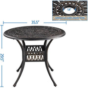 Yaheetech Patio Bistro Table