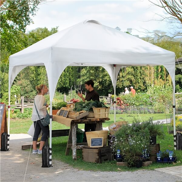 pop up tent for party Yaheetech Pop up Canopy 10 x 10ft White