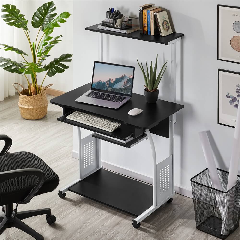 Yaheetech 3 Tiers Mobile Computer Desk — yaheetech.shop