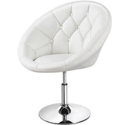 Yaheetech Swivel Tufted Barrel Chair