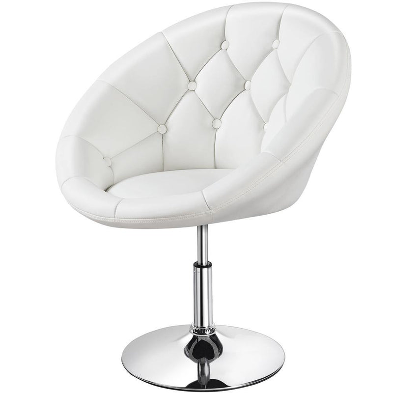 Yaheetech Swivel Tufted Barrel Chair
