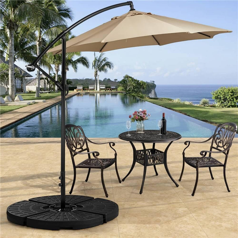 Yaheetech 4 Piece Fillable Patio Umbrella Base