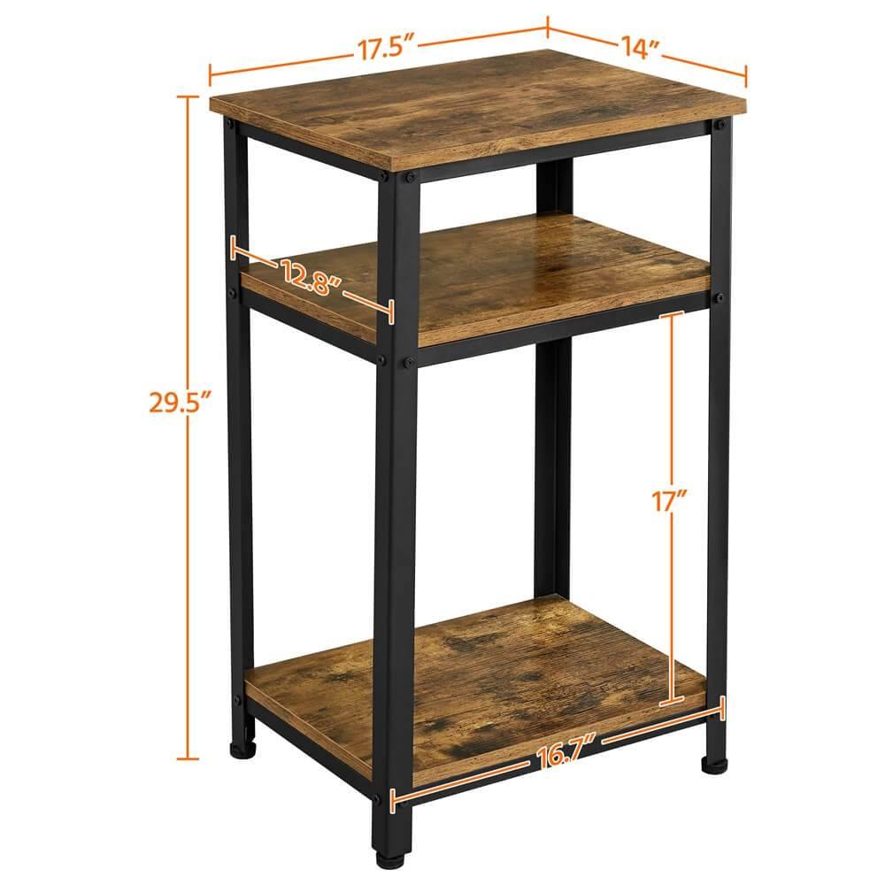 Yaheetech Side Table with Storage Shelves — yaheetech.shop