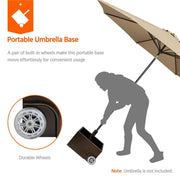 Yaheetech Portable Patio Umbrella Base 150lb